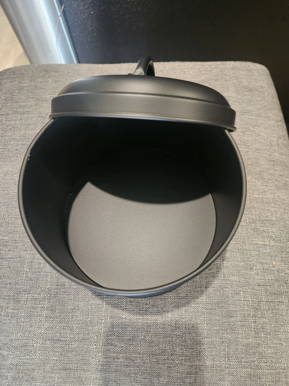 Matte Black Coffee Filter Storage Canister with Handle